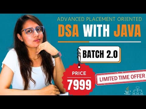 Mastering Data Structures & Algorithms with Java: Your Placement Roadmap